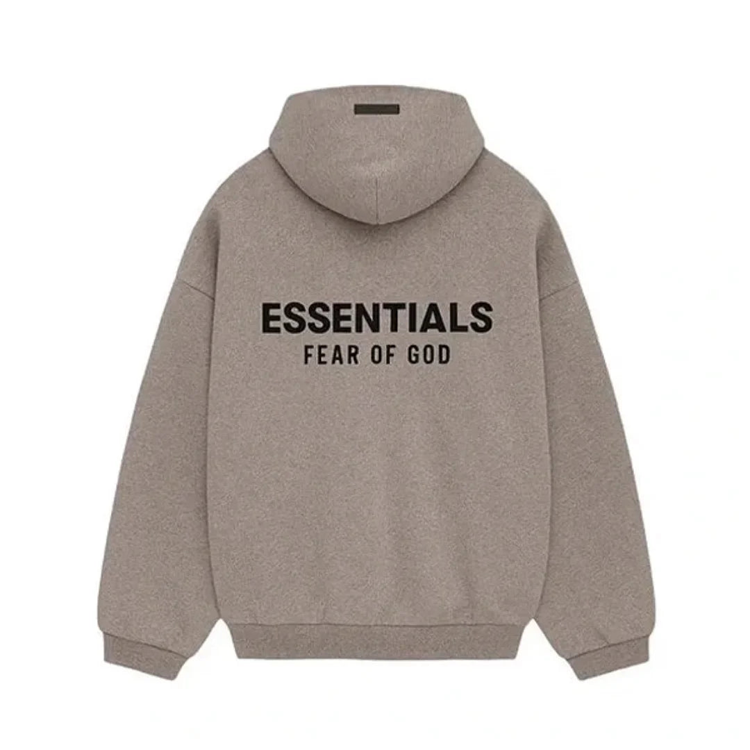 Fear of God Essentials Fleece Hoodie Heather Gray (FW24)
