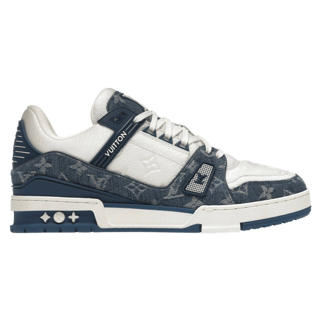 Louis Vuitton LV Trainer Monogram Denim White Blue