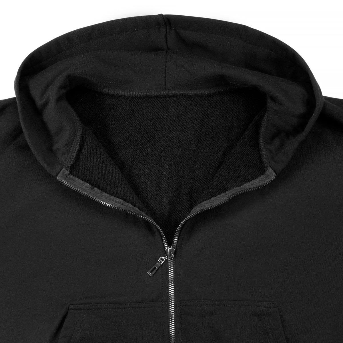 MSC DESIGN Black Hoodie Zipper