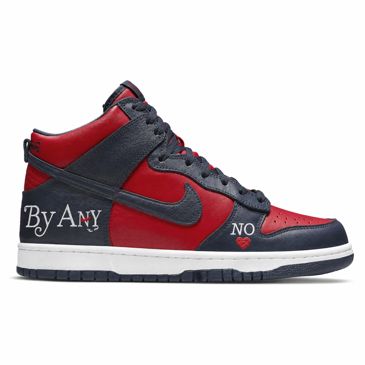 Supreme x Nike SB Dunk High By Any Means Navy