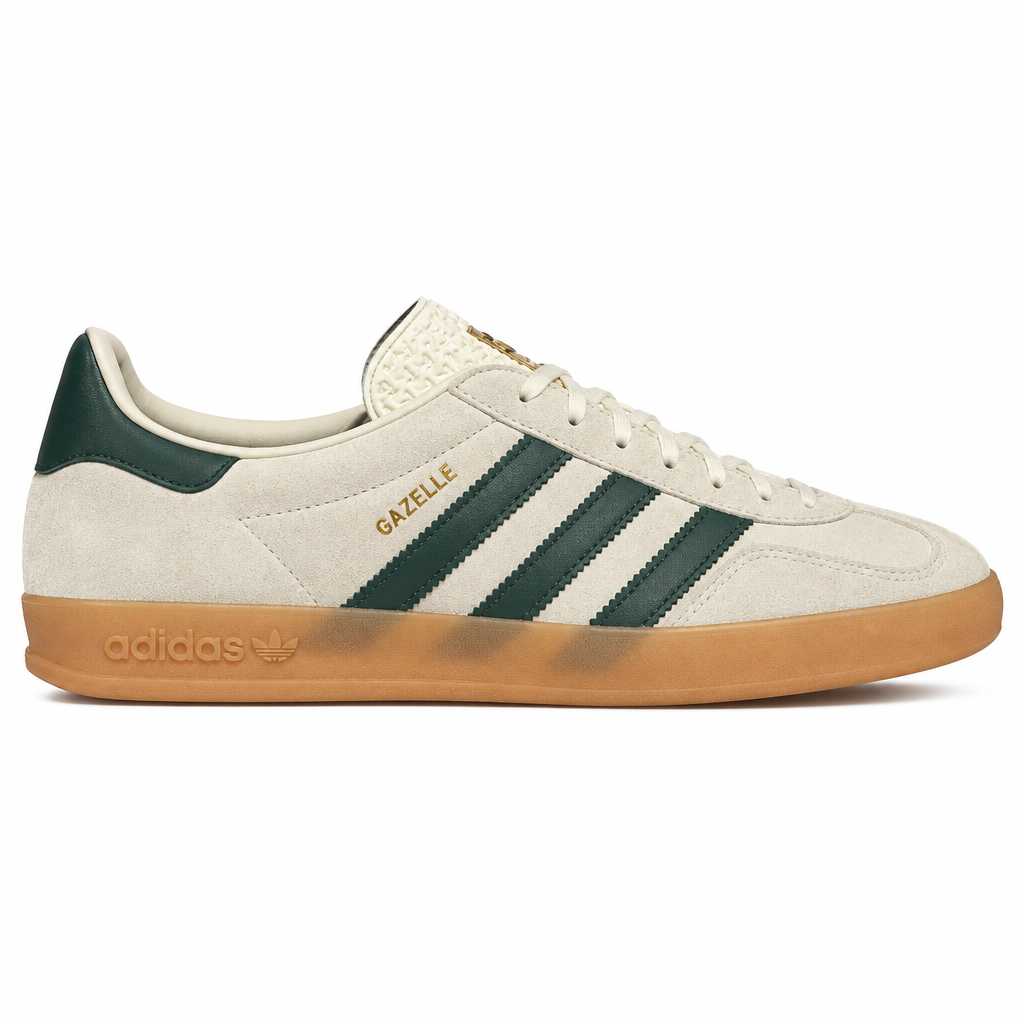 adidas Gazelle Indoor Cream White Collegiate Green Gum