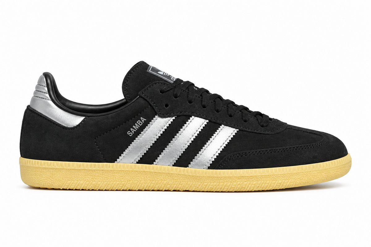 adidas Samba OG Core Black Matte Silver