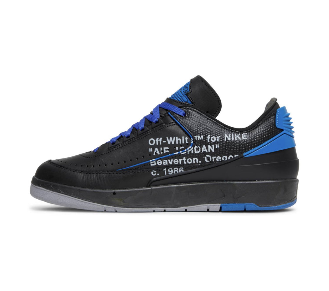 Off-White x Air Jordan 2 Retro Low SP Black Varsity Royal