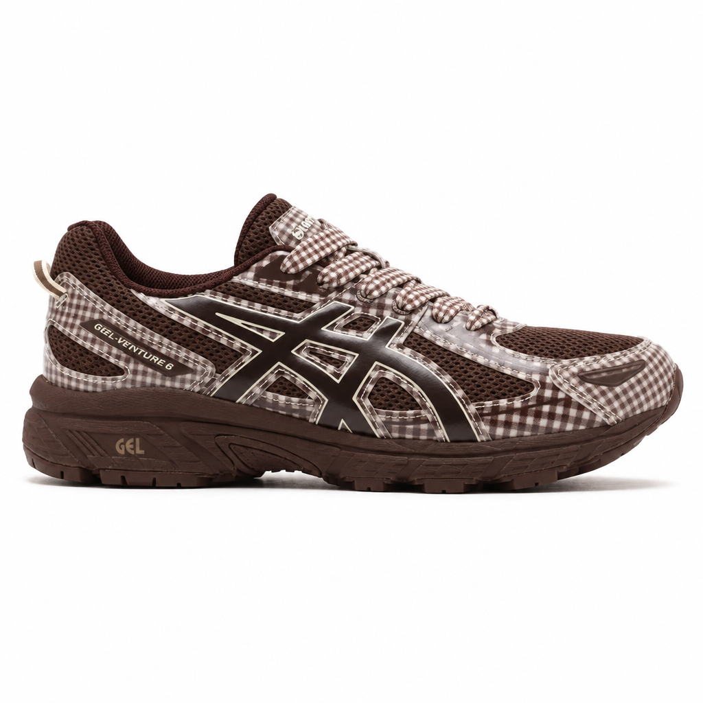 Asics Gel-Venture 6 Story mfg. Reddish Brown Gingham