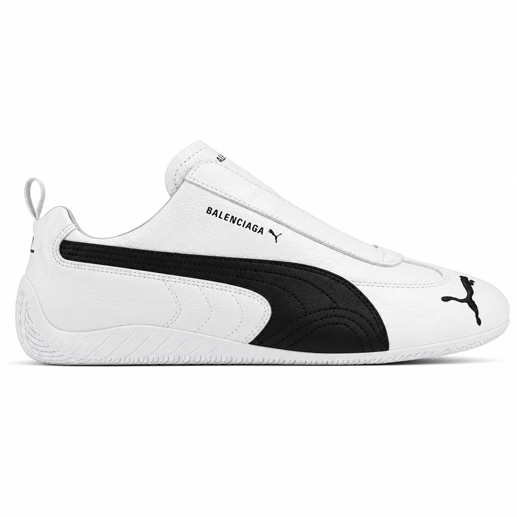 Balenciaga x Puma Speedcat Leather White Black