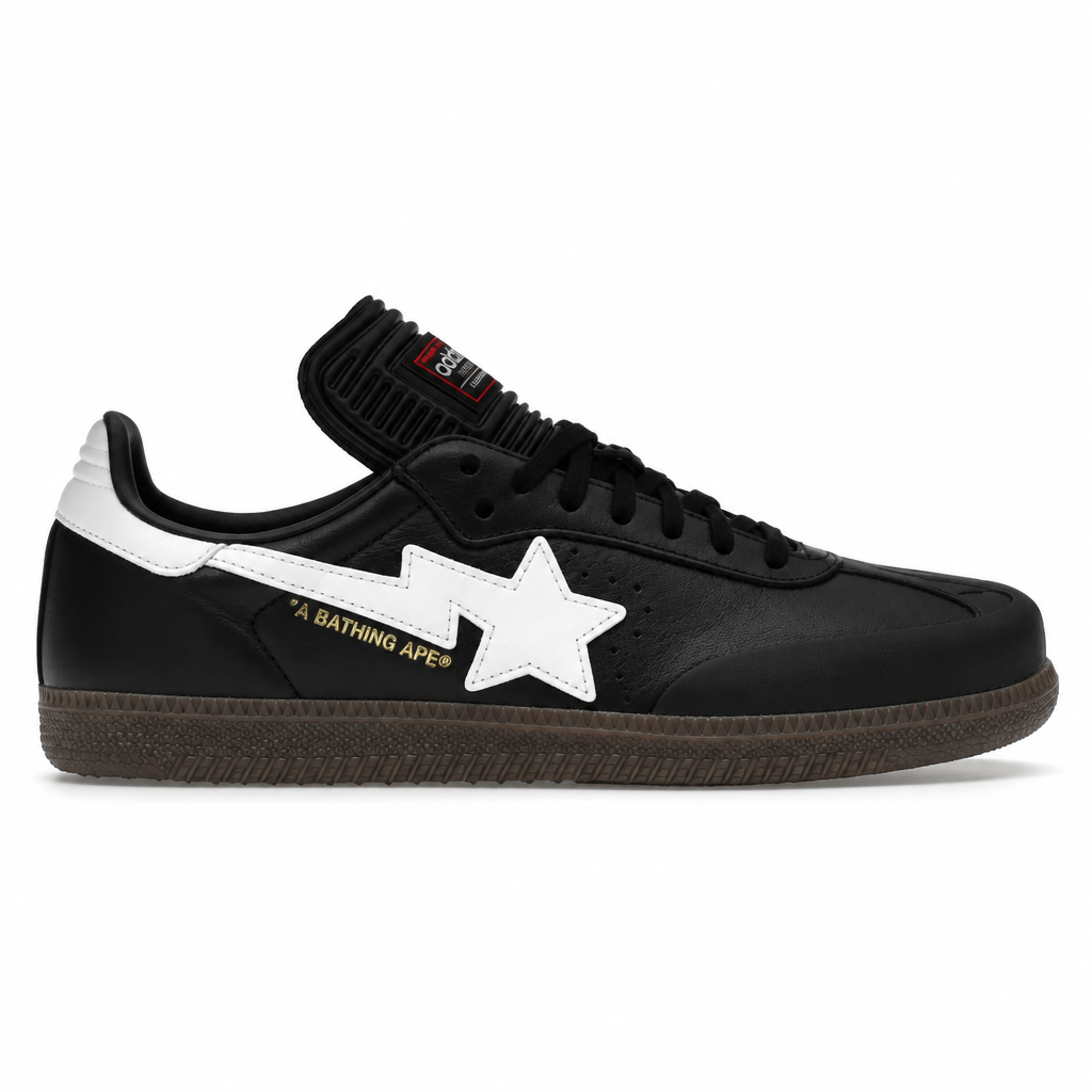 Bape x adidas Samba Black White Gum