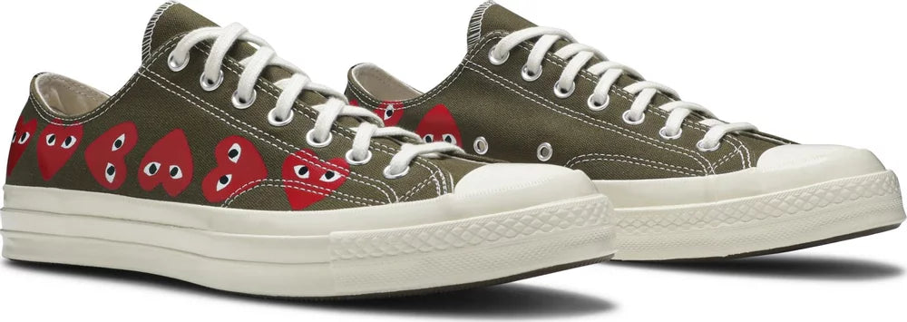 Converse Chuck Taylor All-Star 70 Hi Comme des Garçons Play Multi-Heart Green