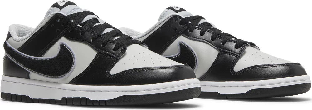 Nike Dunk Low Chenille Swoosh Black Grey