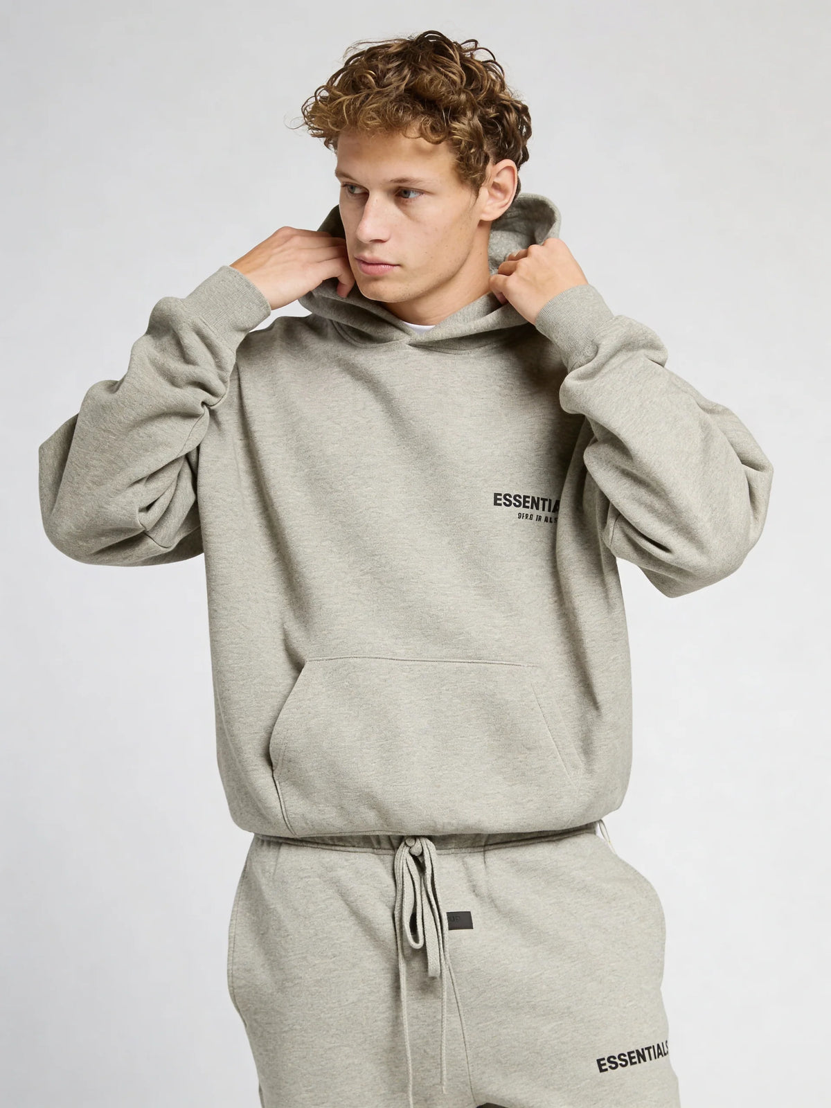 Fear of God Essentials Hoodie Dark Oatmeal