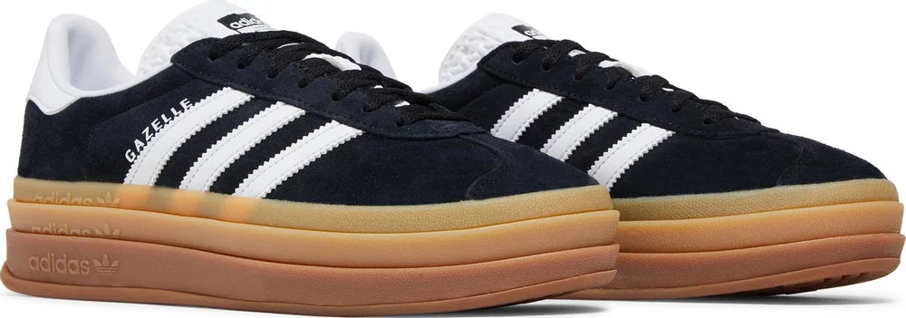 Adidas Gazelle Bold Black White Gum