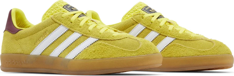 Adidas Gazelle Indoor Bright Yellow Collegiate Burgundy