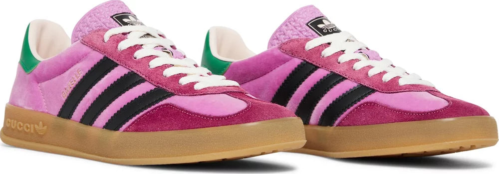 Adidas x Gucci Gazelle Pink Velvet