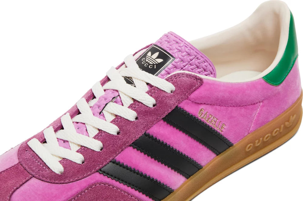 Adidas x Gucci Gazelle Pink Velvet