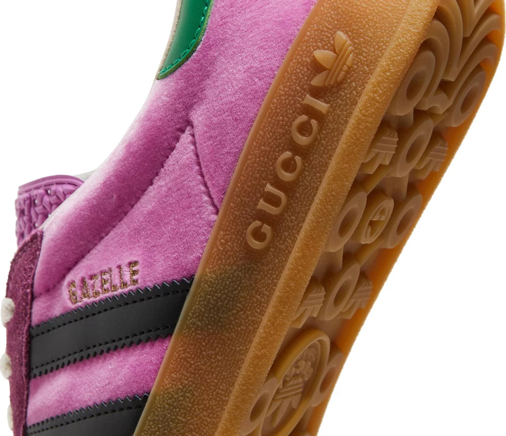 Adidas x Gucci Gazelle Pink Velvet