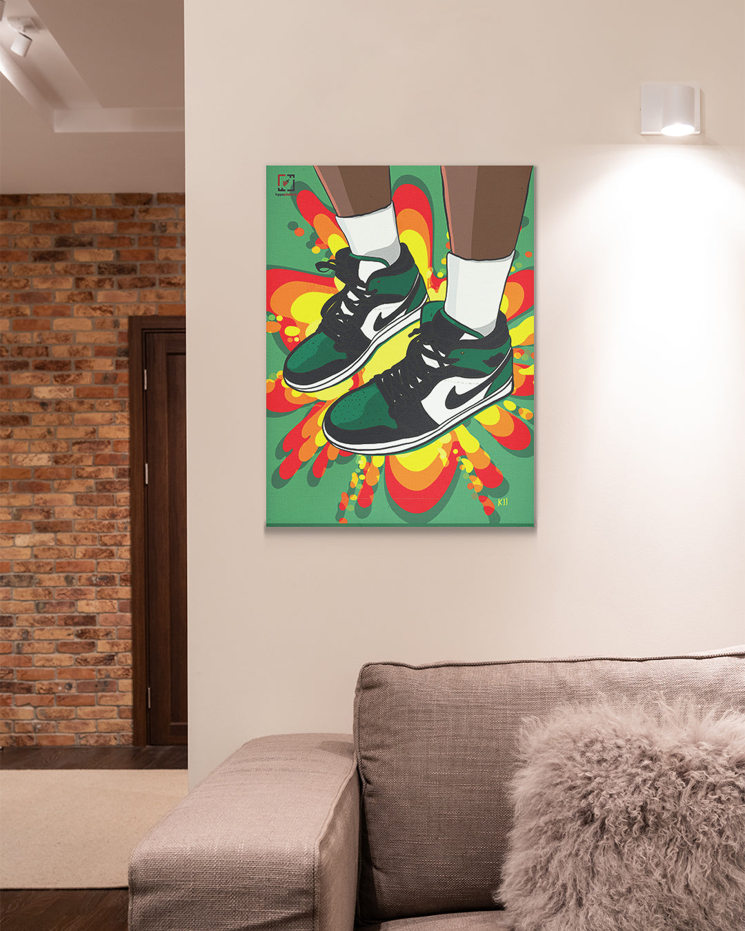 Obraz na płótnie Air Jordan 1 Pine Green