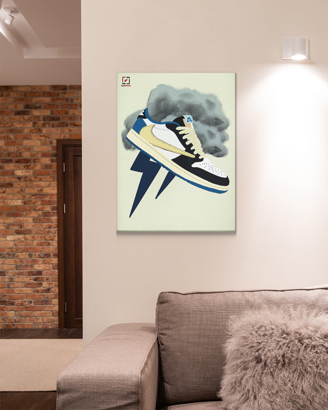 Obraz na płótnie Nike Air Jordan 1 Low Travis Scott x Fragment
