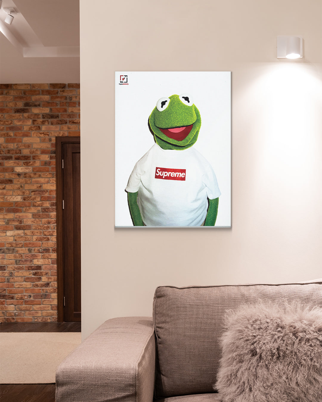 Obraz na płótnie Kermit x Supreme