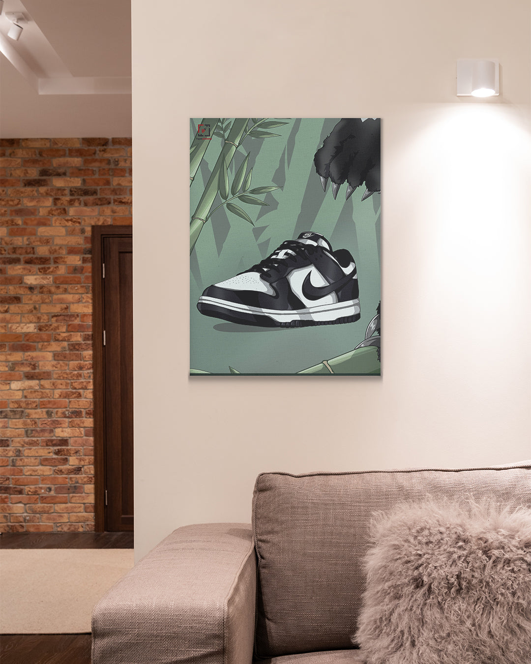 Leinwandbild Nike Dunk Low Panda