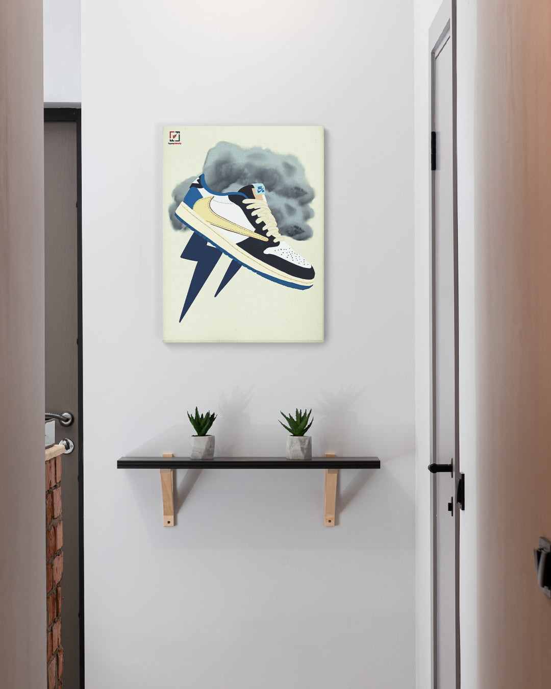 Obraz na płótnie Nike Air Jordan 1 Low Travis Scott x Fragment