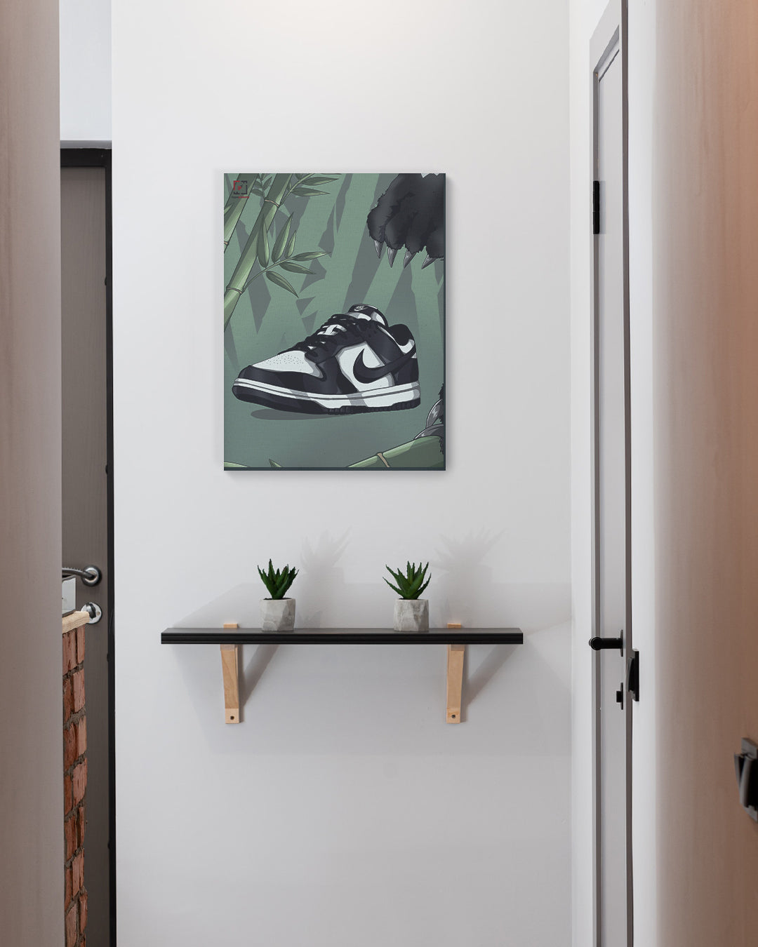 Leinwandbild Nike Dunk Low Panda