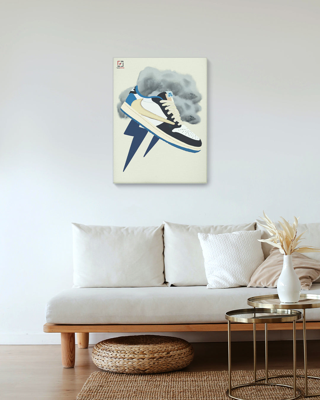 Obraz na płótnie Nike Air Jordan 1 Low Travis Scott x Fragment