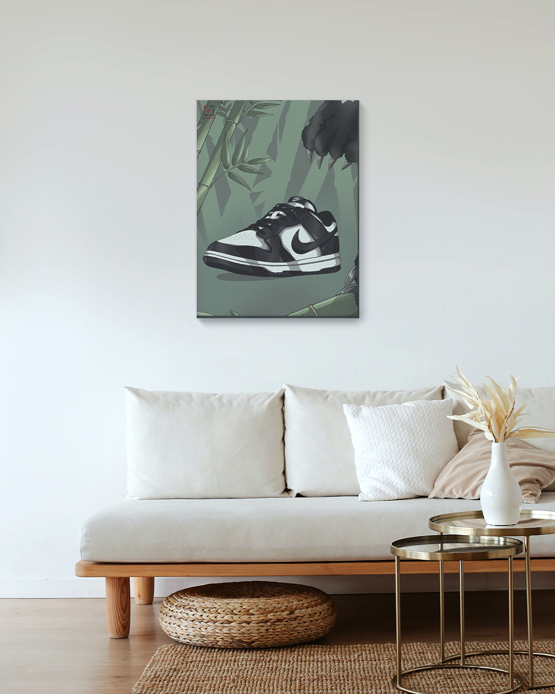 Leinwandbild Nike Dunk Low Panda
