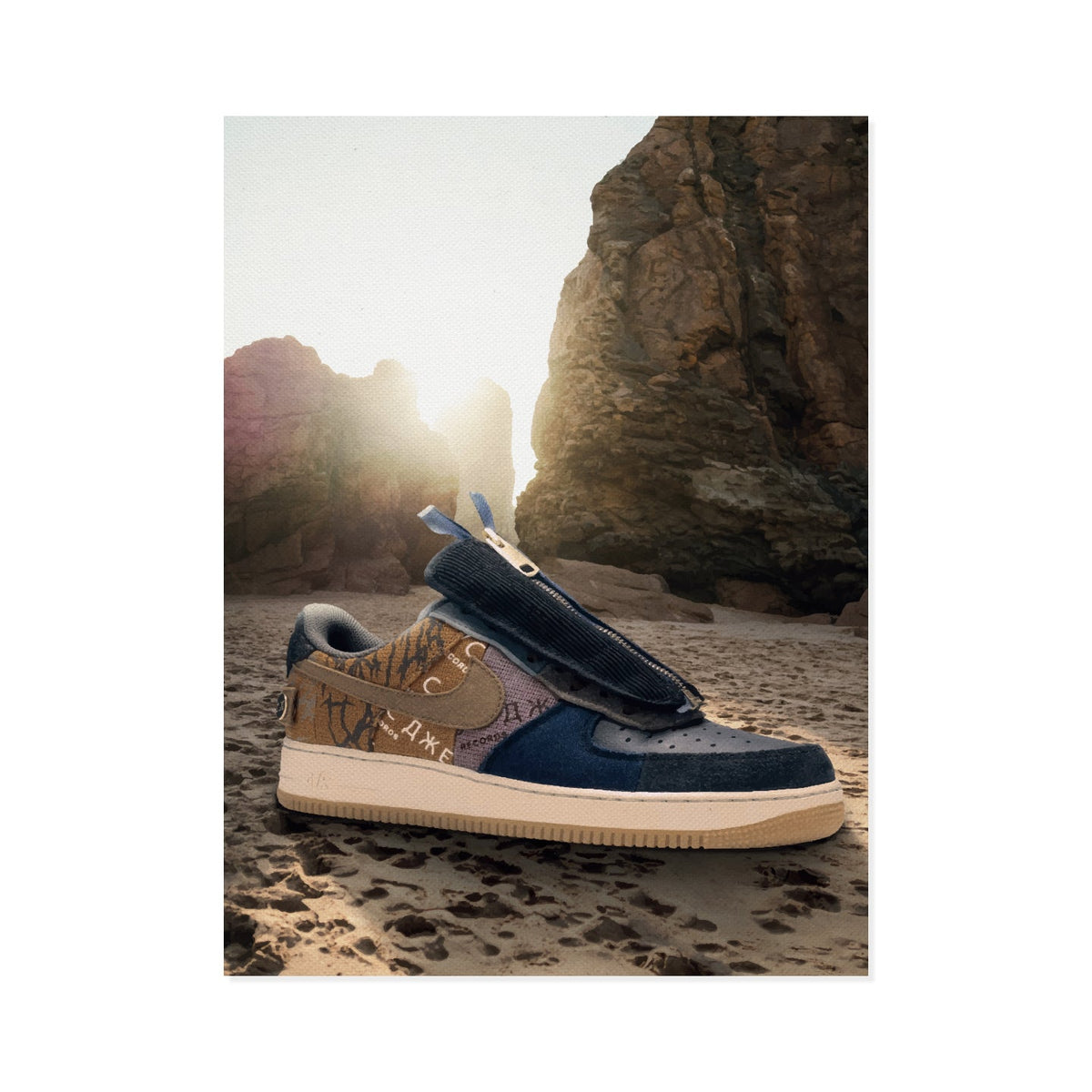 Leinwandbild Nike Air Force 1 Low x Travis Scott