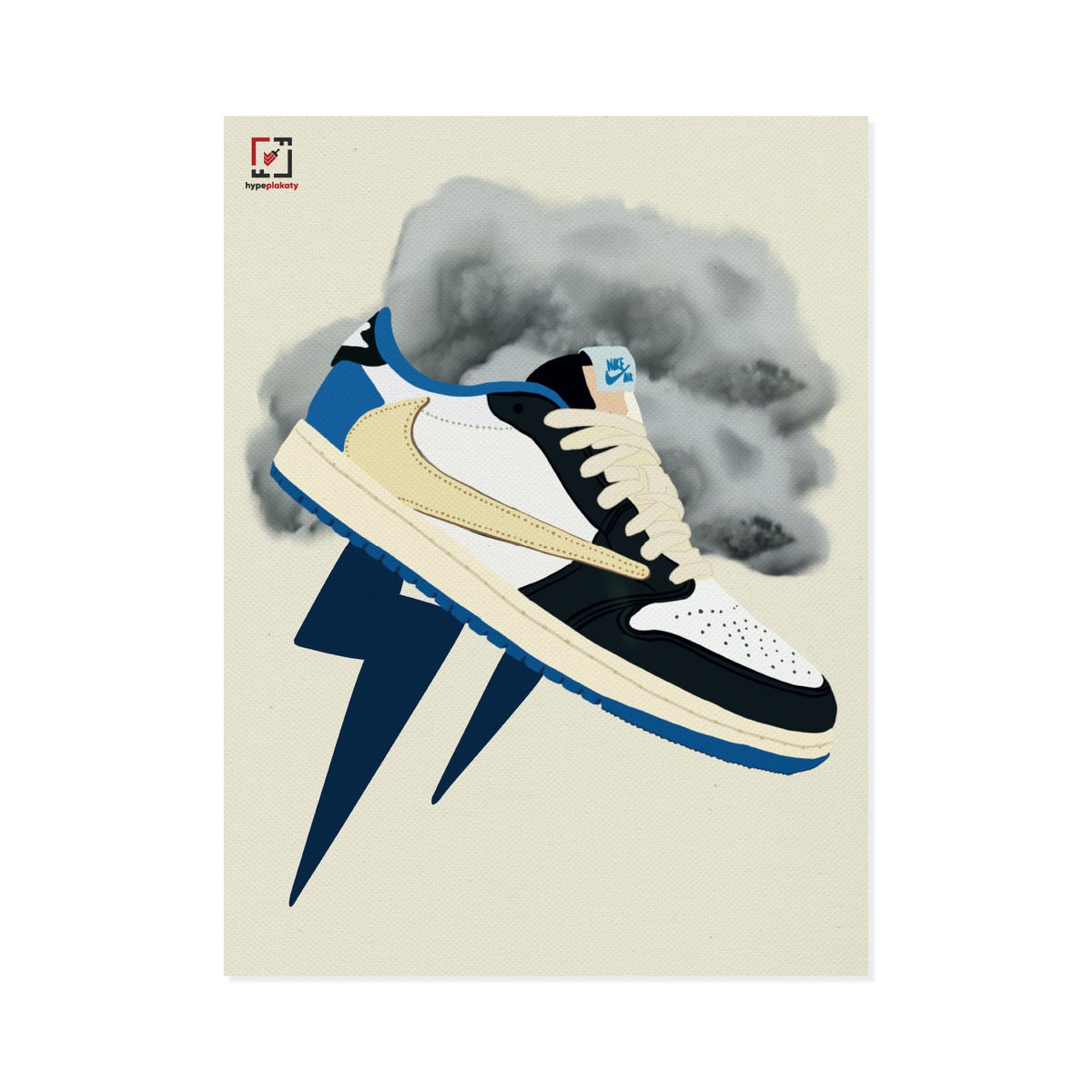 Obraz na płótnie Nike Air Jordan 1 Low Travis Scott x Fragment