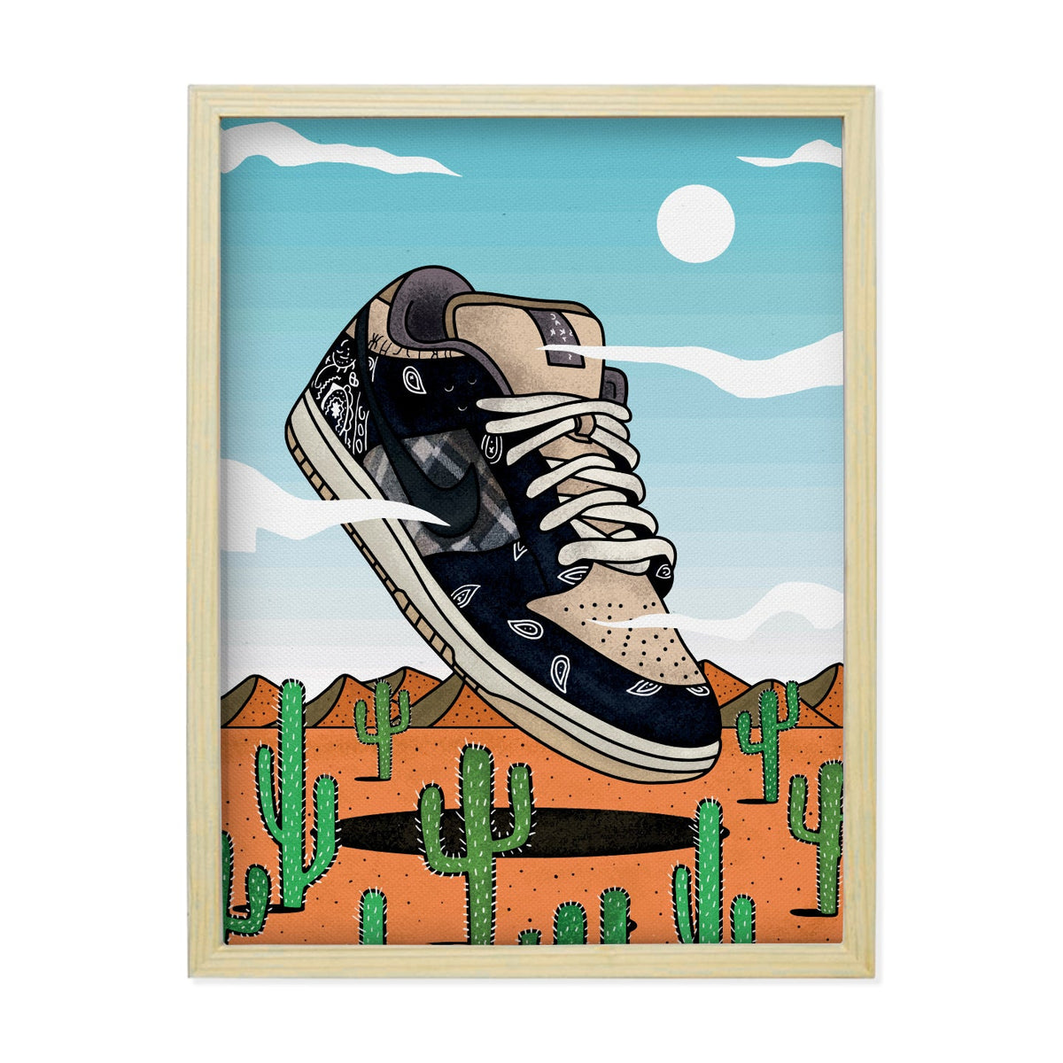 Canvas print Nike Dunk Low Travis Scott