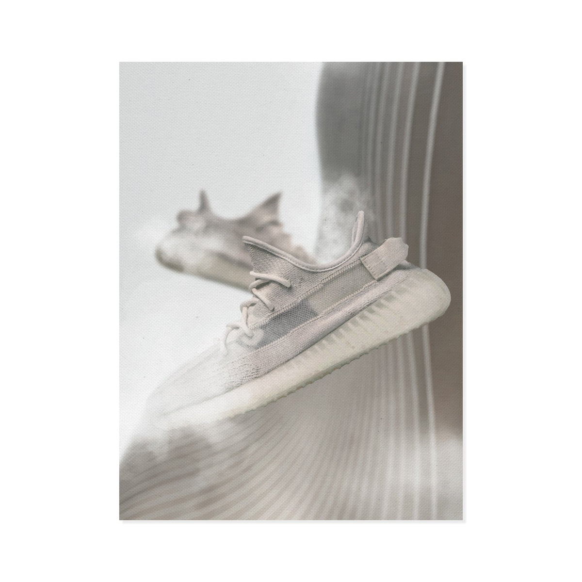 Canvas print Yeezy Boost 350 v2 Bone White