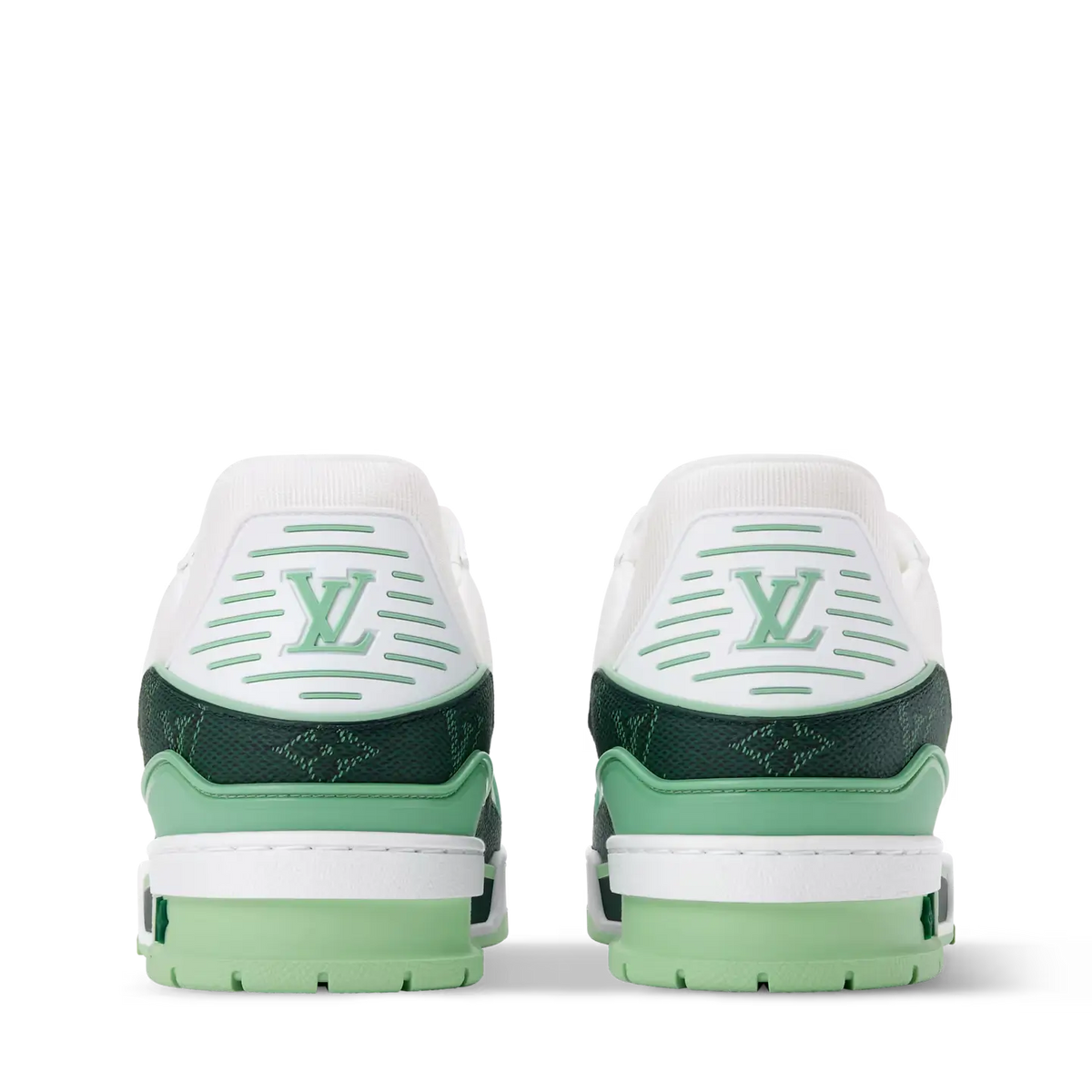 Louis Vuitton LV Trainer Monogram Denim Green