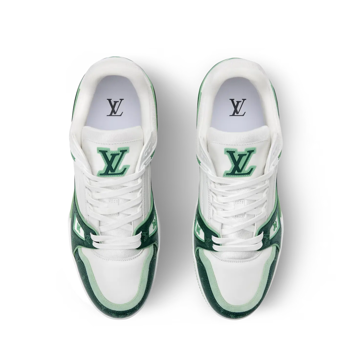 Louis Vuitton LV Trainer Monogram Denim Green