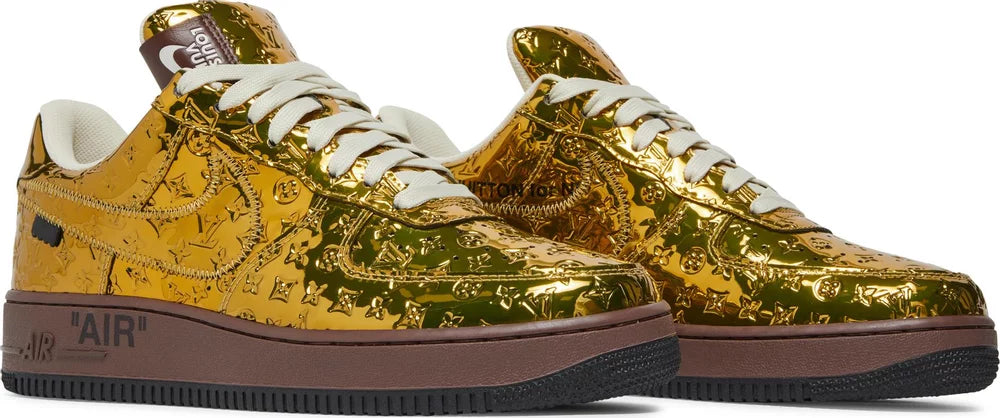 Nike Air Force 1 Low x Louis Vuitton Metallic Gold