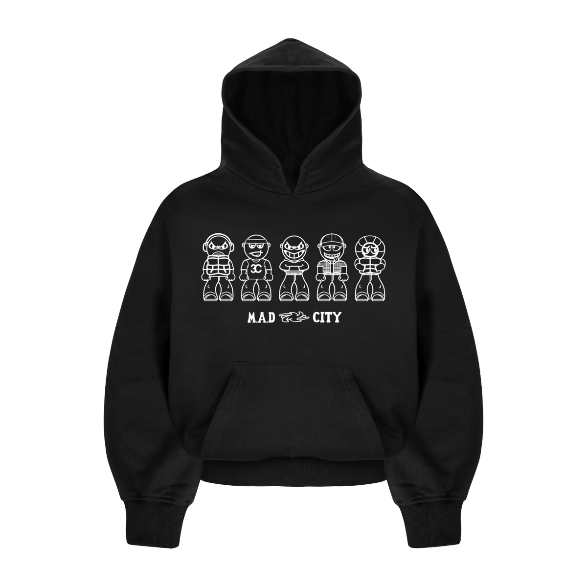 MINDOUT 5 GUYZ Hoodie Black