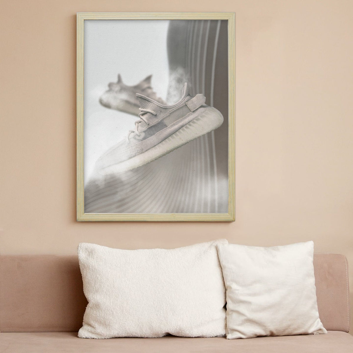 Canvas print Yeezy Boost 350 v2 Bone White