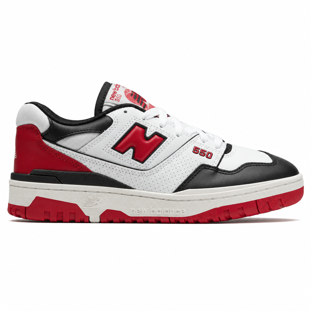 New Balance 550 White Red Black