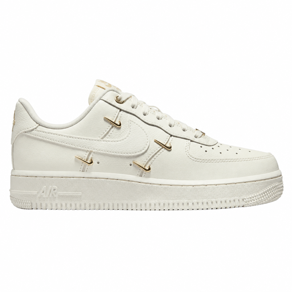 Nike Air Force 1 '07 LX CN Sail Gold Mini Swooshes (Women's)