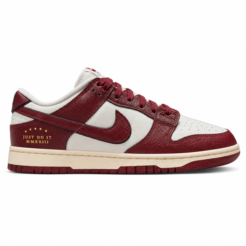 Nike Dunk Low SE Just Do It Sail Team Red