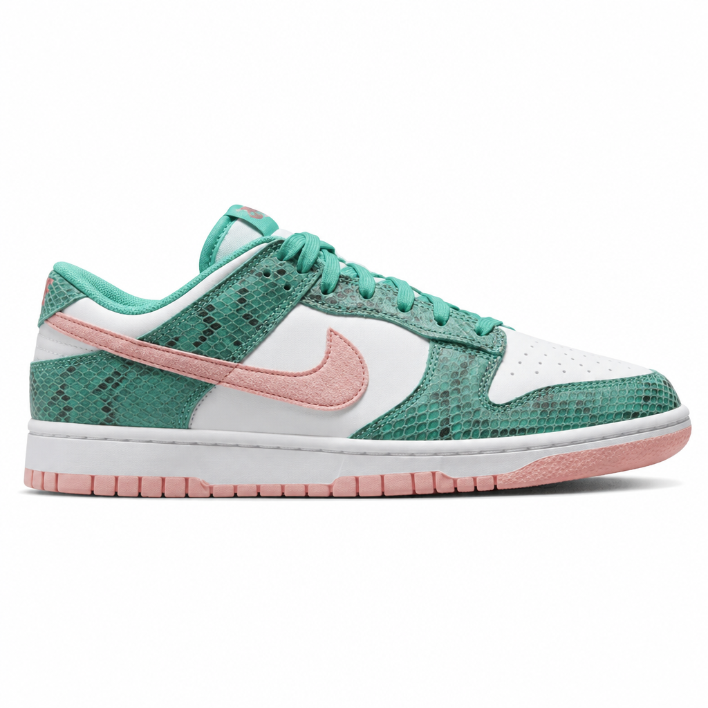 Nike Dunk Low Snakeskin Washed Teal Bleached Coral
