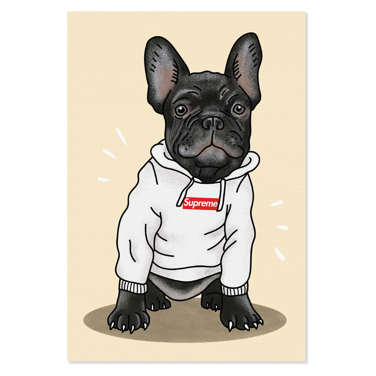 Canvas print Supreme Doggo Hoodie