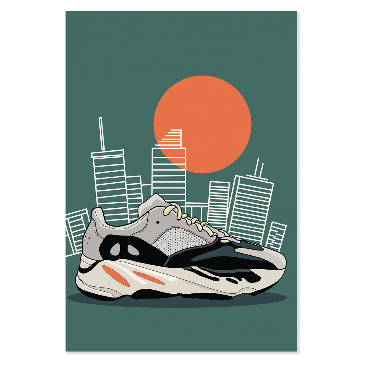 Obraz na płótnie Yeezy Boost 700 Waverunner