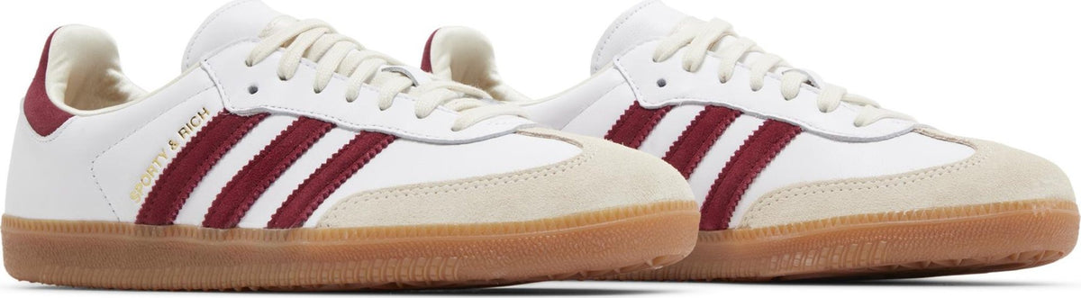Sporty & Rich x Samba OG White Core Burgundy