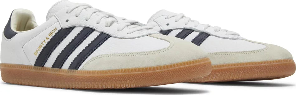 Sporty & Rich x Samba OG White Legend Ink