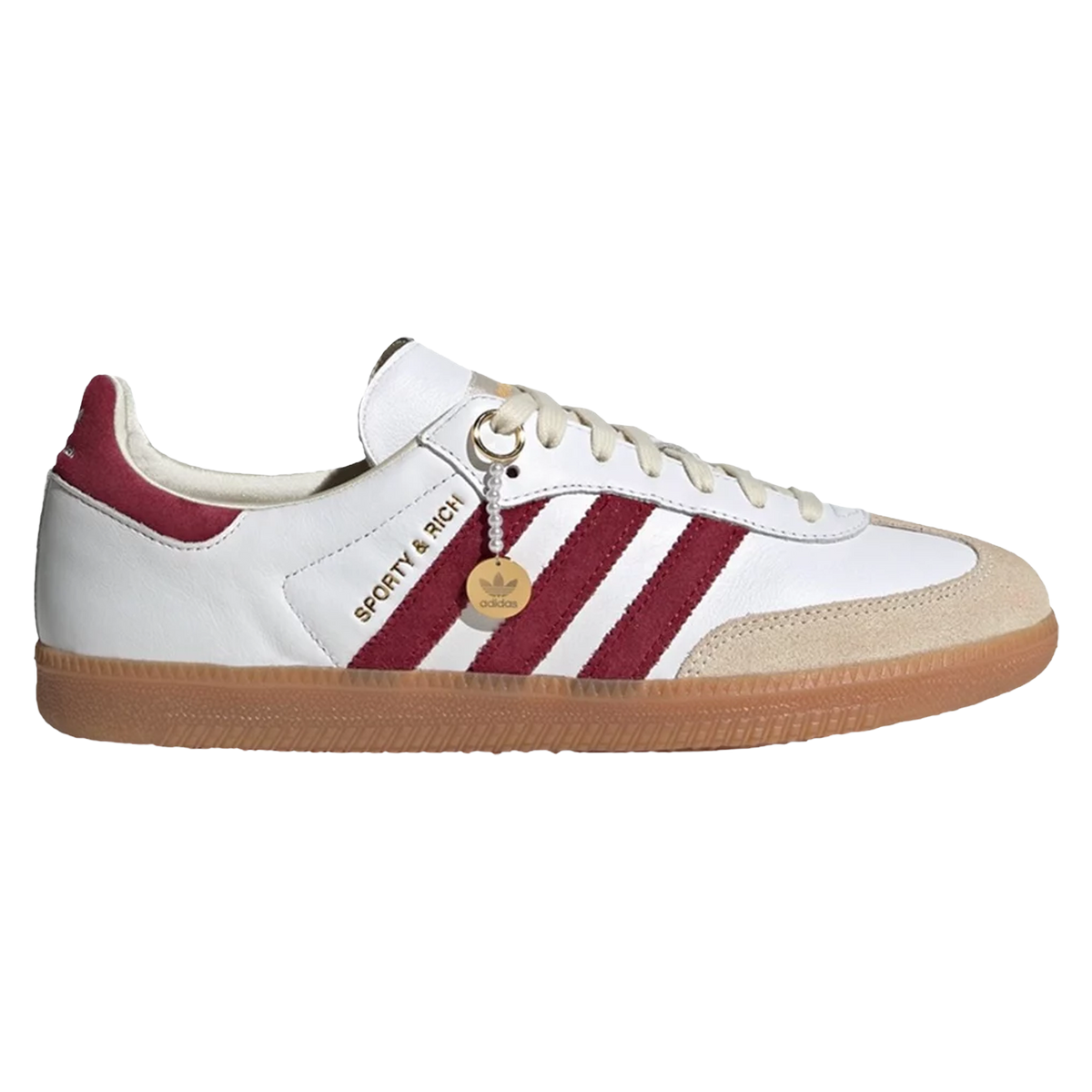 Sporty & Rich x Samba OG White Core Burgundy