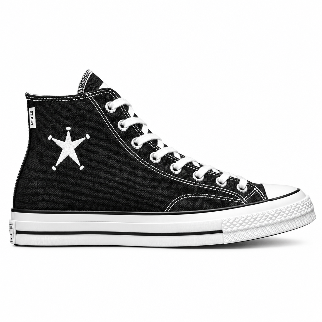 Stussy x Converse Chuck Taylor All-Star 70 Hi Black