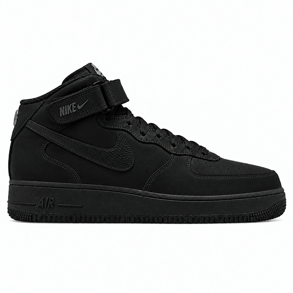 Stussy x Nike Air Force 1 Mid All Black