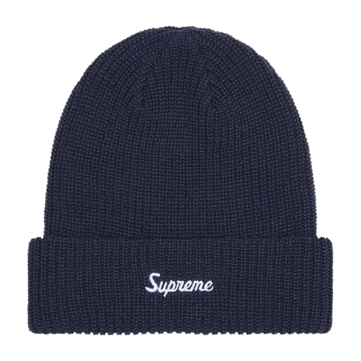 Supreme Loose Gauge Beanie Navy