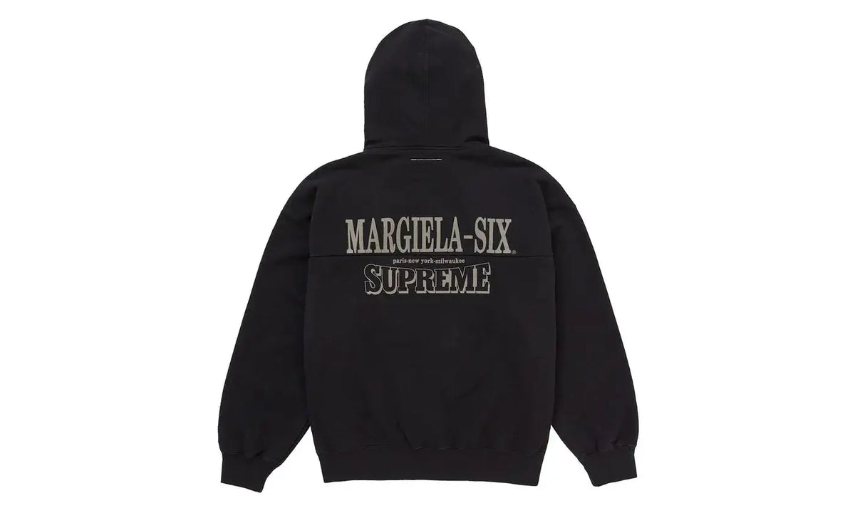 Supreme MM6 Maison Margiela Eagle Zip Up Hooded Sweatshirt Black