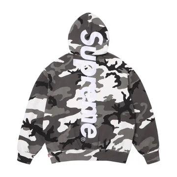 Supreme Satin Applique Hooded Sweatshirt (SS26) Snow Camo