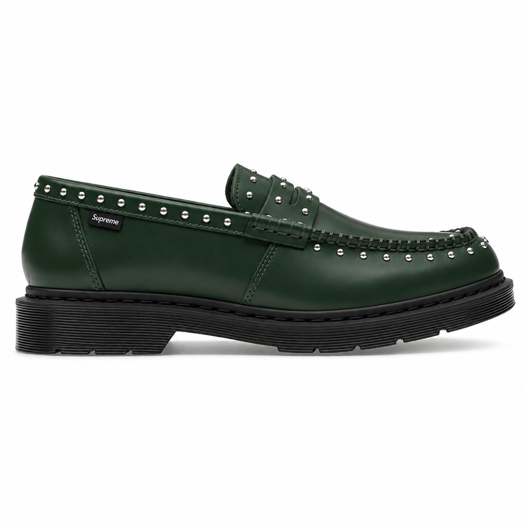 Supreme x Dr. Martens Studded Penton Loafer Green